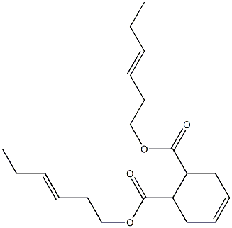 4-Cyclohexene-1,2-dicarboxylic acid bis(3-hexenyl) ester 结构式