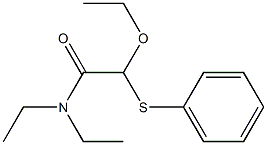 2-Phenylthio-2-ethoxy-N,N-diethylacetamide 结构式