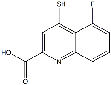 4-Mercapto-5-fluoroquinoline-2-carboxylic acid 结构式