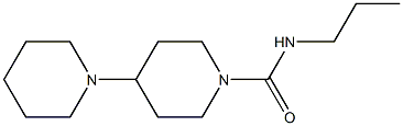 N-Propyl-4-piperidinopiperidine-1-carboxamide 结构式