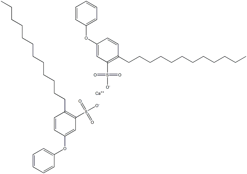 Bis(3-phenoxy-6-dodecylbenzenesulfonic acid)calcium salt 结构式