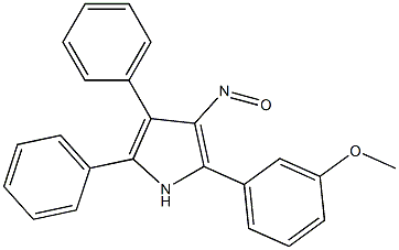 2,3-Diphenyl-5-(3-methoxyphenyl)-4-nitroso-1H-pyrrole 结构式