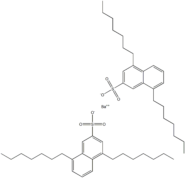 Bis(4,8-diheptyl-2-naphthalenesulfonic acid)barium salt 结构式