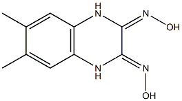 1,2,3,4-Tetrahydro-6,7-dimethyl-2,3-bis(hydroxyimino)quinoxaline 结构式