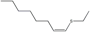 (Z)-1-Ethylthio-1-octene 结构式