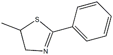 2-Phenyl-5-methyl-2-thiazoline 结构式