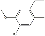 2-Methoxy-5-methyl-4-ethylphenol 结构式