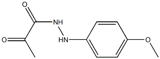 1-[2-(4-Methoxyphenyl)hydrazino]-1,2-propanedione 结构式