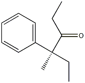 [S,(+)]-4-Methyl-4-phenyl-3-hexanone 结构式