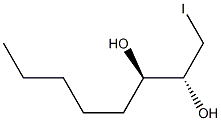 (1R,2R)-1-Iodomethylheptane-1,2-diol 结构式