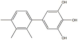 5-(2,3,4-Trimethylphenyl)benzene-1,2,3-triol 结构式