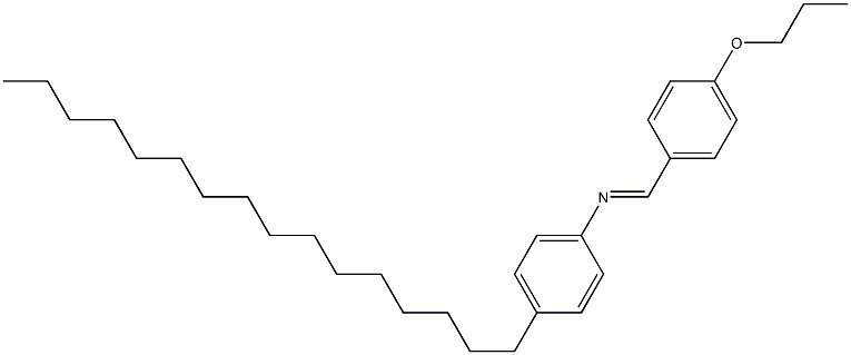 N-(4-Propoxybenzylidene)-4-hexadecylaniline 结构式