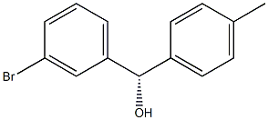 (S)-(4-Methylphenyl)(3-bromophenyl)methanol 结构式