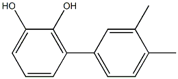 3-(3,4-Dimethylphenyl)benzene-1,2-diol 结构式