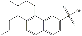 7,8-Dibutyl-2-naphthalenesulfonic acid 结构式