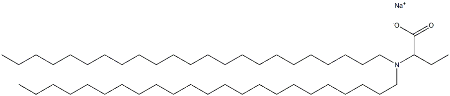 2-(Ditricosylamino)butyric acid sodium salt 结构式