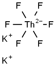 Potassium hexafluorothorate(IV) 结构式