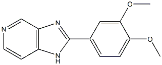 2-(3,4-Dimethoxyphenyl)-1H-imidazo[4,5-c]pyridine 结构式