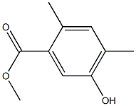 2,4-Dimethyl-5-hydroxybenzoic acid methyl ester 结构式