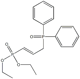 1-(Diethoxyphosphinyl)-3-(diphenylphosphinyl)-1-propene 结构式