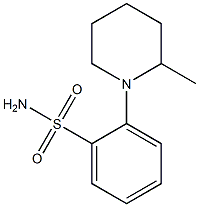2-(2-Methylpiperidin-1-yl)benzenesulfonamide 结构式