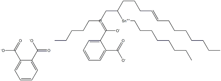 Bis[phthalic acid 1-(4-dodecenyl)]dioctyltin(IV) salt 结构式