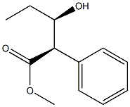 (2R,3R)-2-Phenyl-3-hydroxyvaleric acid methyl ester 结构式