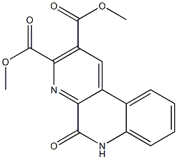 2-(Methoxycarbonyl)-3-(methoxycarbonyl)benzo[f][1,7]naphthyridin-5(6H)-one 结构式