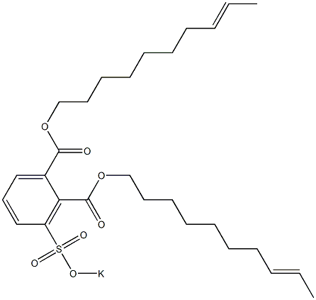 3-(Potassiosulfo)phthalic acid di(8-decenyl) ester 结构式