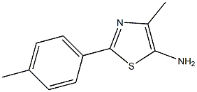 2-(4-Methylphenyl)-4-methyl-5-aminothiazole 结构式