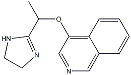 2-[1-(Isoquinolin-4-yloxy)ethyl]-2-imidazoline 结构式