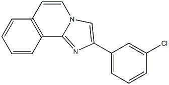 2-(3-Chlorophenyl)imidazo[2,1-a]isoquinoline 结构式