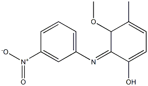 2-(3-Nitrophenylimino)methyl-3-methoxyphenol 结构式