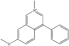 2-Methyl-7-methoxy-4-phenylisoquinoline-2-ium 结构式