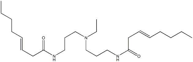 N,N'-[Ethyliminobis(3,1-propanediyl)]bis(3-octenamide) 结构式