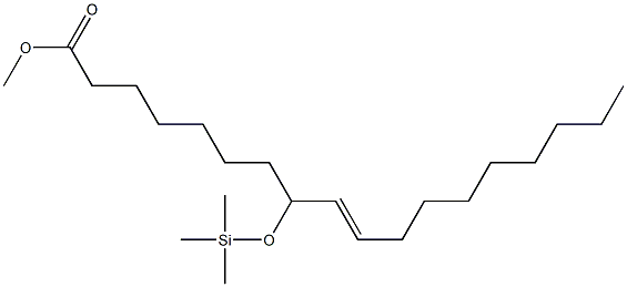 8-(Trimethylsiloxy)-9-octadecenoic acid methyl ester 结构式