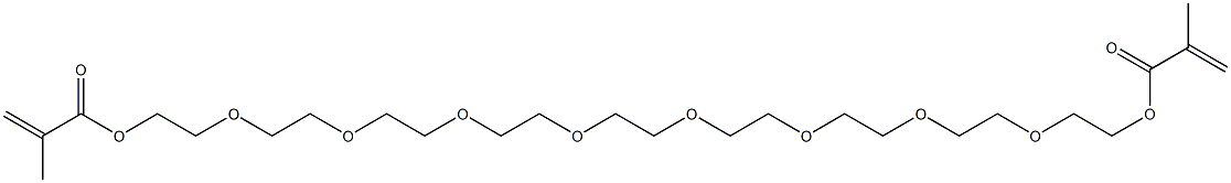 3,6,9,12,15,18,21,24-Octaoxahexacosane-1,26-diol dimethacrylate 结构式