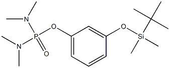 Di(dimethylamino)phosphinic acid [3-[dimethyl(tert-butyl)silyloxy]phenyl] ester 结构式