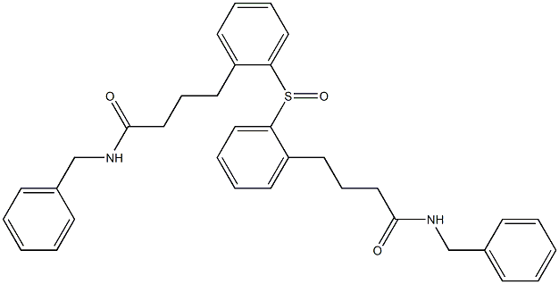 (4-Benzylamino-4-oxobutyl)phenyl sulfoxide 结构式