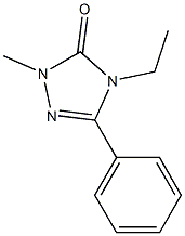 4-Ethyl-2-methyl-5-(phenyl)-2H-1,2,4-triazol-3(4H)-one 结构式