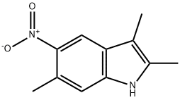 2,3,6-Trimethyl-5-nitro-1H-indole 结构式