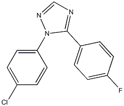 1-(4-Chlorophenyl)-5-(4-fluorophenyl)-1H-1,2,4-triazole 结构式