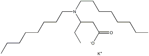 3-(Dioctylamino)valeric acid potassium salt 结构式