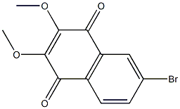 2,3-Dimethoxy-6-bromo-1,4-naphthoquinone 结构式