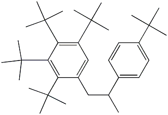 1-(2,3,4,5-Tetra-tert-butylphenyl)-2-(4-tert-butylphenyl)propane 结构式