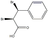 (2R,3S)-2,3-Dibromo-3-phenylpropionic acid 结构式