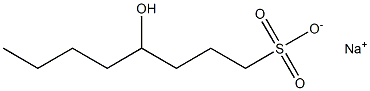 4-Hydroxyoctane-1-sulfonic acid sodium salt 结构式