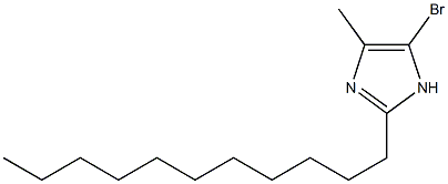 5-Bromo-4-methyl-2-undecyl-1H-imidazole 结构式