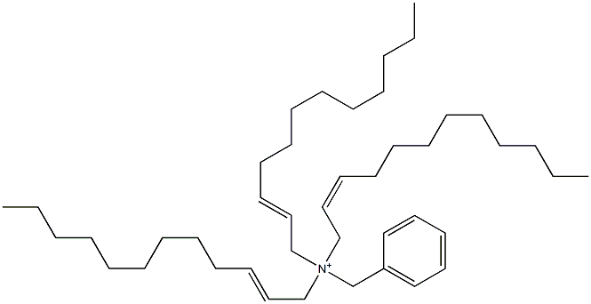 Tri(2-dodecenyl)benzylaminium 结构式