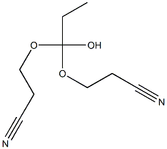 1,1-Bis(2-cyanoethoxy)-1-propanol 结构式